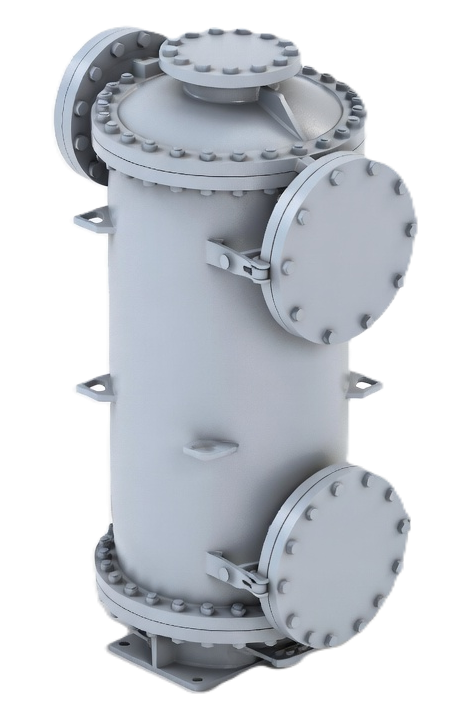 single spiral heat exchanger with spiral flow both sides